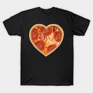 Pepperoni Pizza Heart T-Shirt